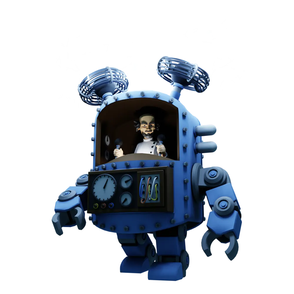 3D-render: Atom Mech